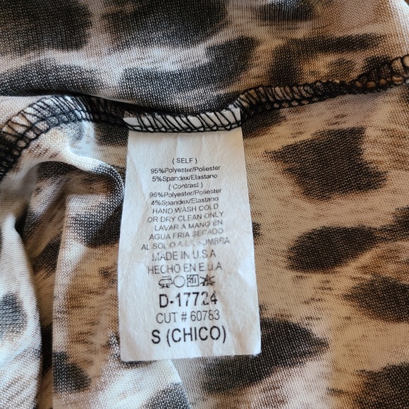 NEW! ANIMAL/FAUX LEATHER DRESS - Picture 6 of 6